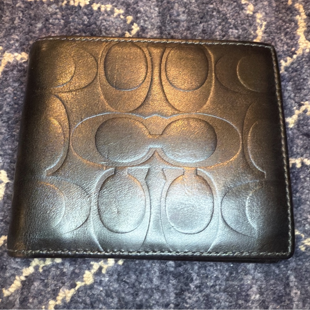 Coach Black Leather Wallet